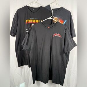 Men’s 2XL/XXL Bundle of 3 Black Short Sleeve Graphic T-Shirts